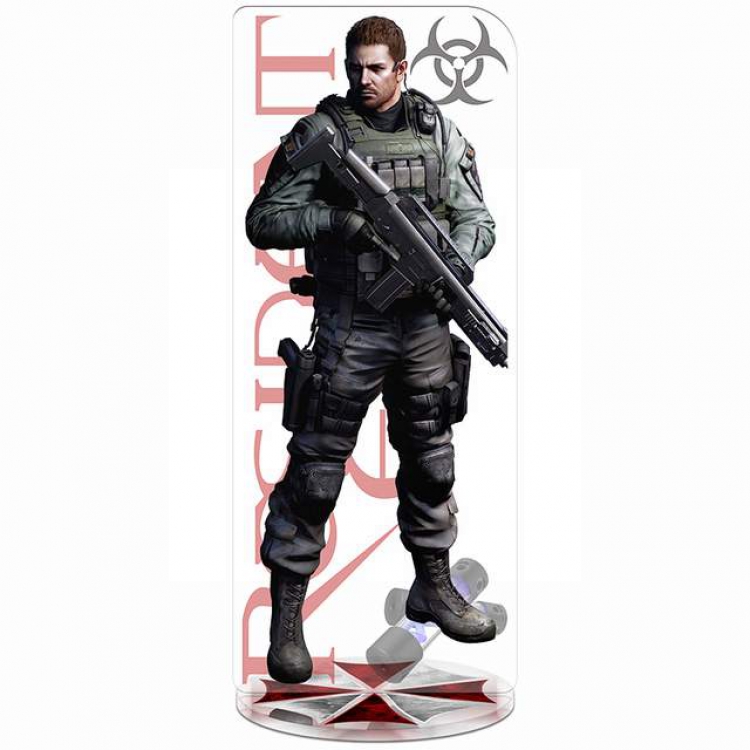 Resident Evil Chris-Redfield New Pedestal Acrylic Standing Plates 20-22CM