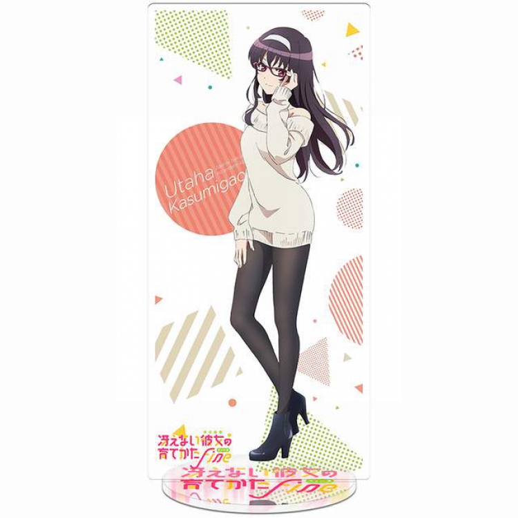 Saenai Heroine No Sodatekata Katou Megumi New Pedestal Acrylic Standing Plates 20-22CM Style 1