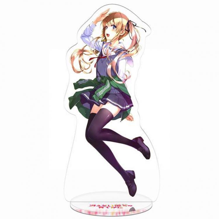 Saenai Heroine No Sodatekata Katou Megumi New Pedestal Acrylic Standing Plates 20-22CM Style 15