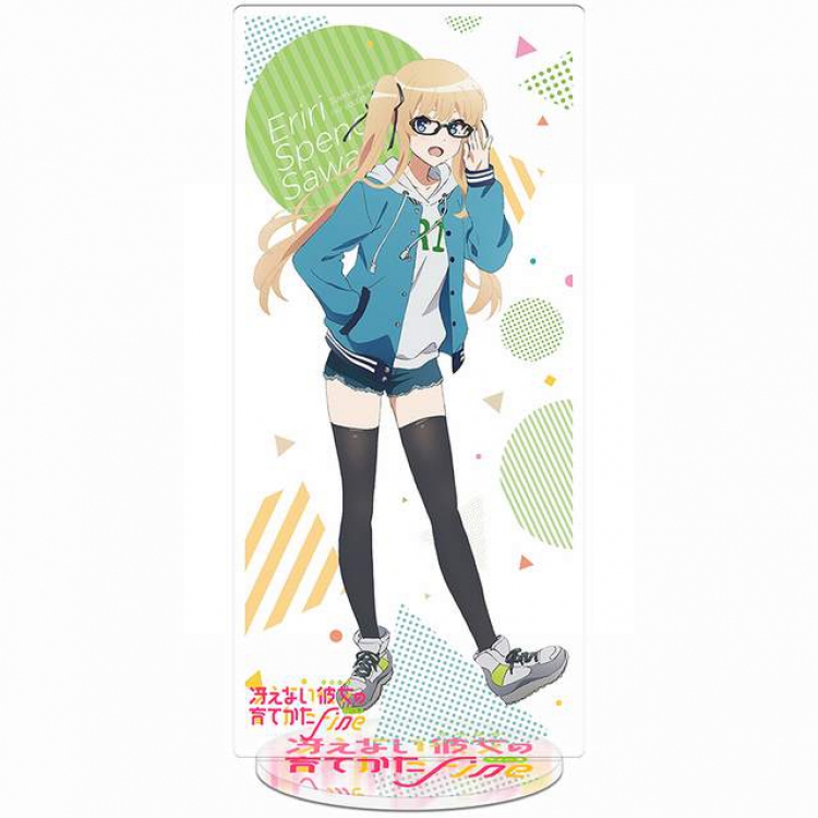 Saenai Heroine No Sodatekata Katou Megumi New Pedestal Acrylic Standing Plates 20-22CM Style 3