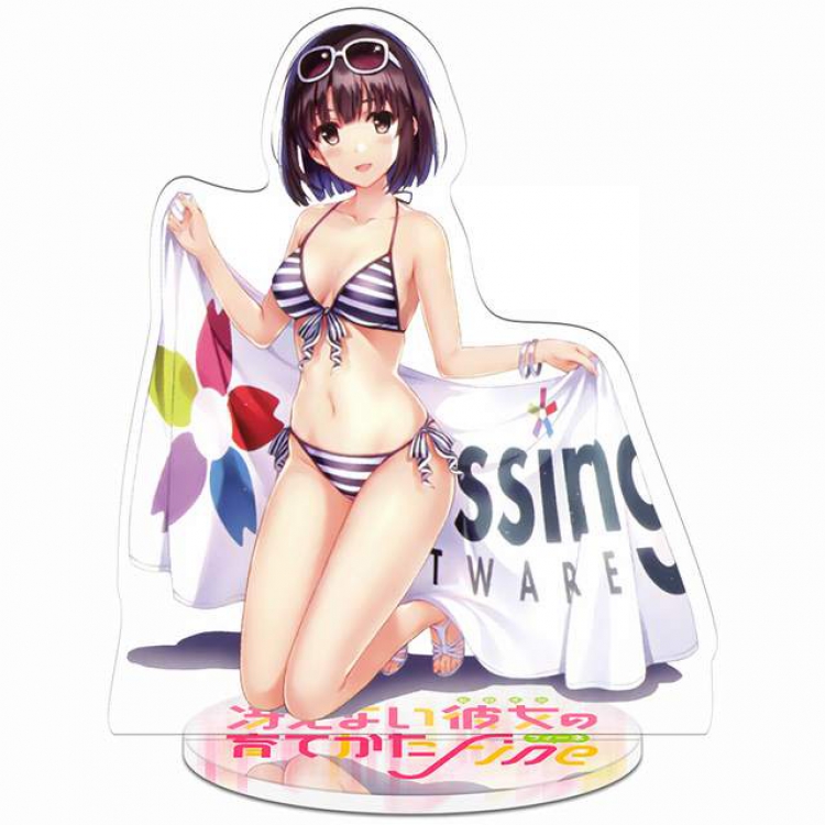 Saenai Heroine No Sodatekata Katou Megumi New Pedestal Acrylic Standing Plates 20-22CM Style 5