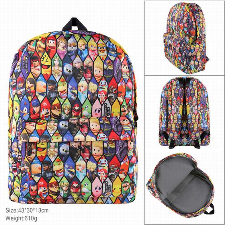 Nintendo Cotton imitation nylon composite Waterproof fabric backpack Style A