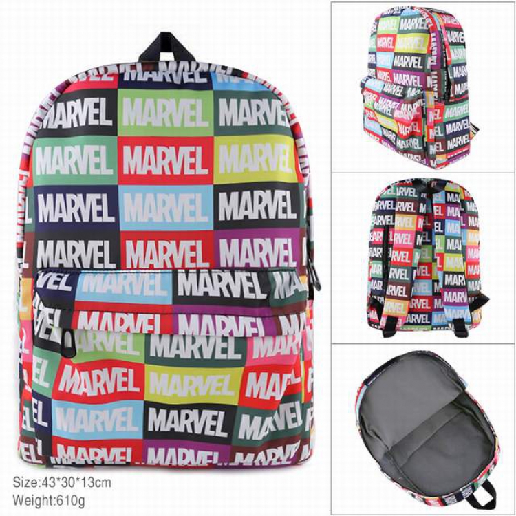 Comics Cotton imitation nylon composite Waterproof fabric backpack Style B