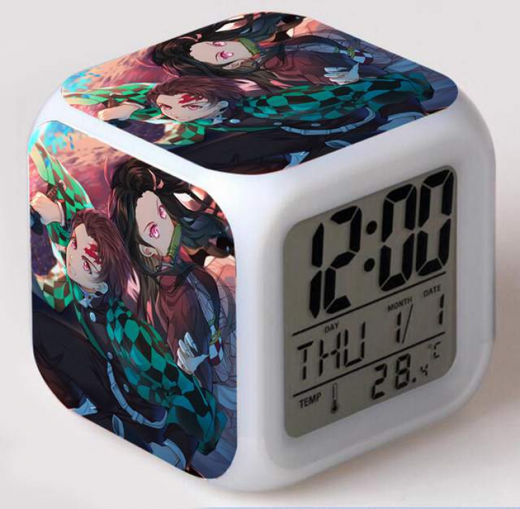 Demon Slayer Kimets-1 Colorful Mood Discoloration Boxed Alarm clock