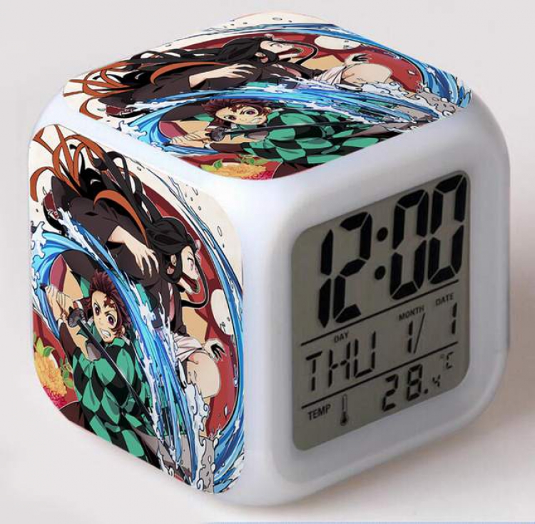 Demon Slayer Kimets-2 Colorful Mood Discoloration Boxed Alarm clock