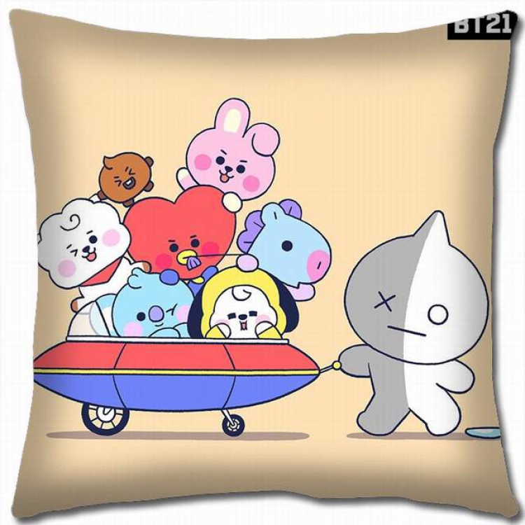 BTS Double-sided full color pillow cushion 45X45CM-BS-674 NO FILLING