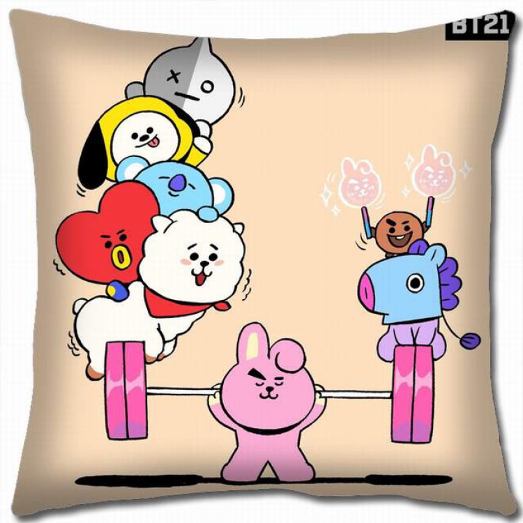 BTS Double-sided full color pillow cushion 45X45CM-BS-676 NO FILLING