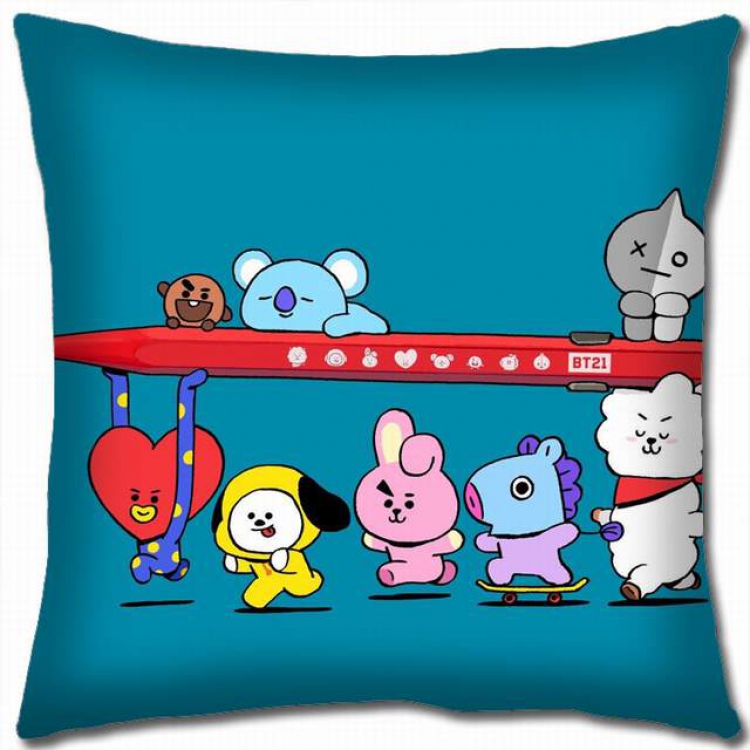 BTS Double-sided full color pillow cushion 45X45CM-BS-688 NO FILLING