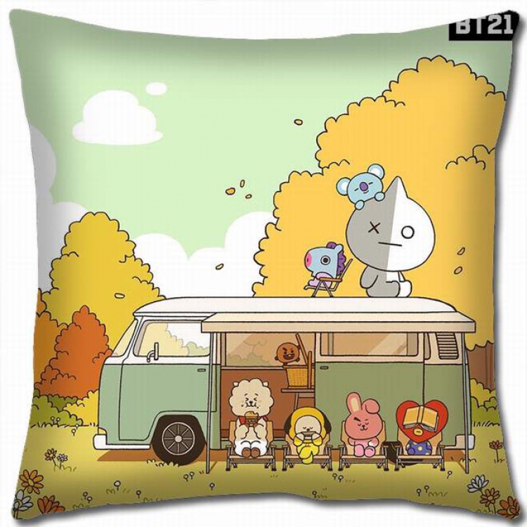 BTS Double-sided full color pillow cushion 45X45CM-BS-687 NO FILLING