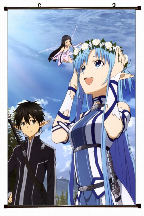 Sword Art Online Plastic pole cloth painting Wall Scroll 60X90CM preorder 3 days d5-114A NO FILLING