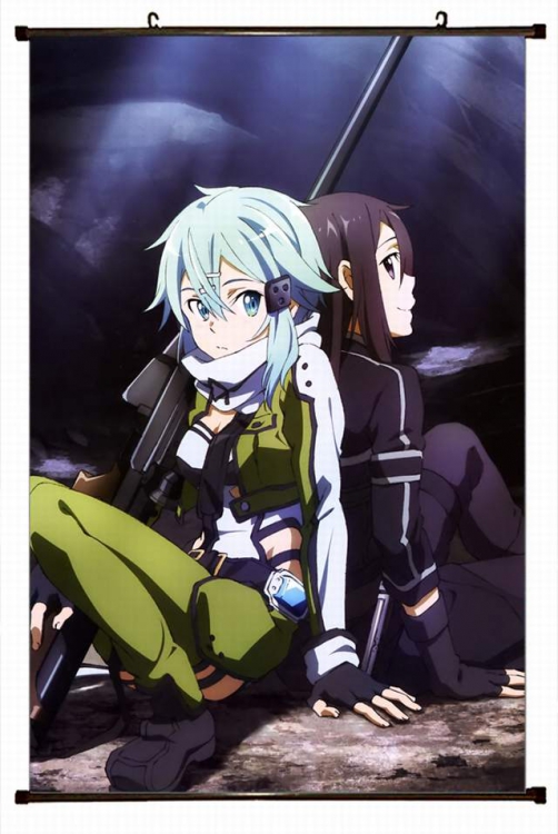 Sword Art Online Plastic pole cloth painting Wall Scroll 60X90CM preorder 3 days d5-116 NO FILLING