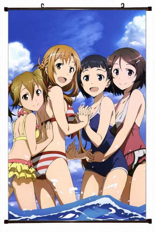 Sword Art Online Plastic pole cloth painting Wall Scroll 60X90CM preorder 3 days d5-119 NO FILLING