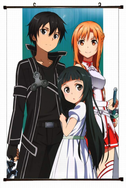 Sword Art Online Plastic pole cloth painting Wall Scroll 60X90CM preorder 3 days d5-27 NO FILLING