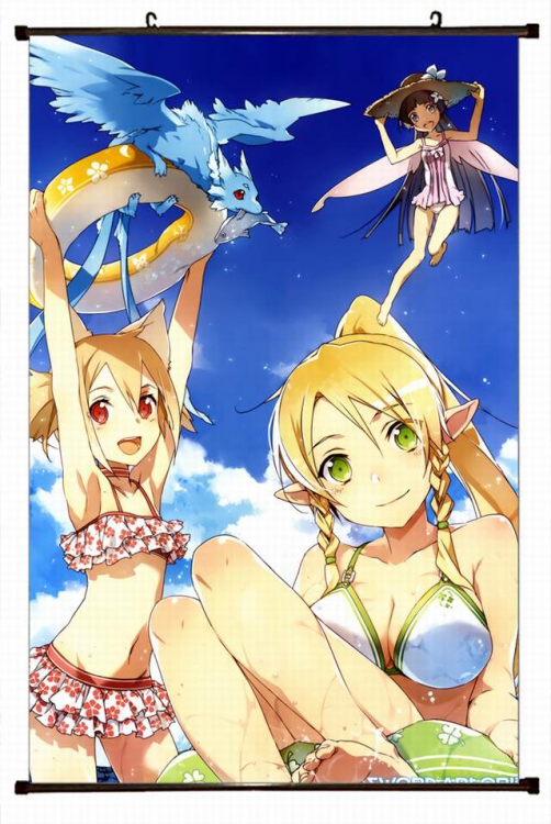 Sword Art Online Plastic pole cloth painting Wall Scroll 60X90CM preorder 3 days d5-42 NO FILLING