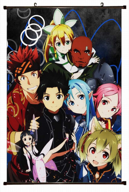 Sword Art Online Plastic pole cloth painting Wall Scroll 60X90CM preorder 3 days d5-44 NO FILLING