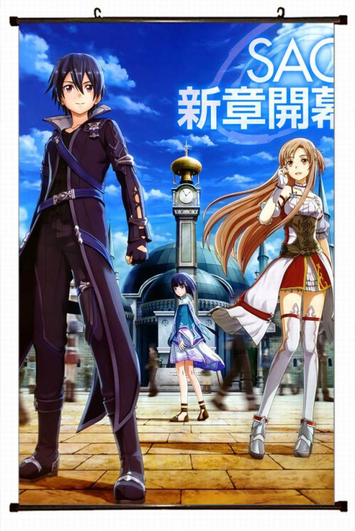 Sword Art Online Plastic pole cloth painting Wall Scroll 60X90CM preorder 3 days d5-54 NO FILLING