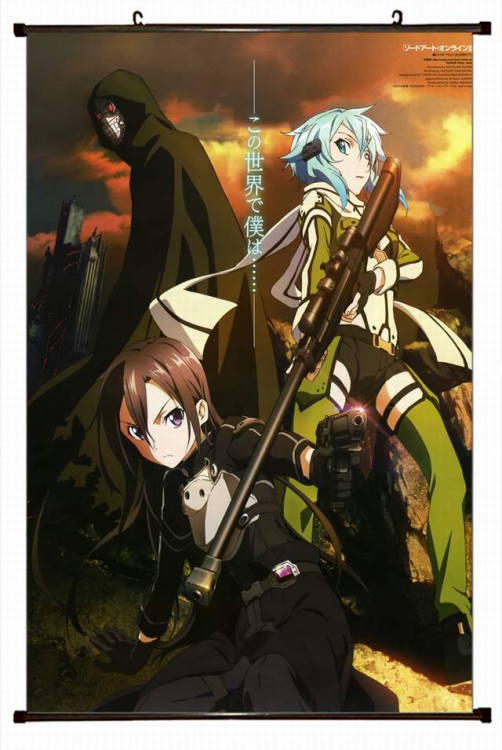 Sword Art Online Plastic pole cloth painting Wall Scroll 60X90CM preorder 3 days d5-7 NO FILLING