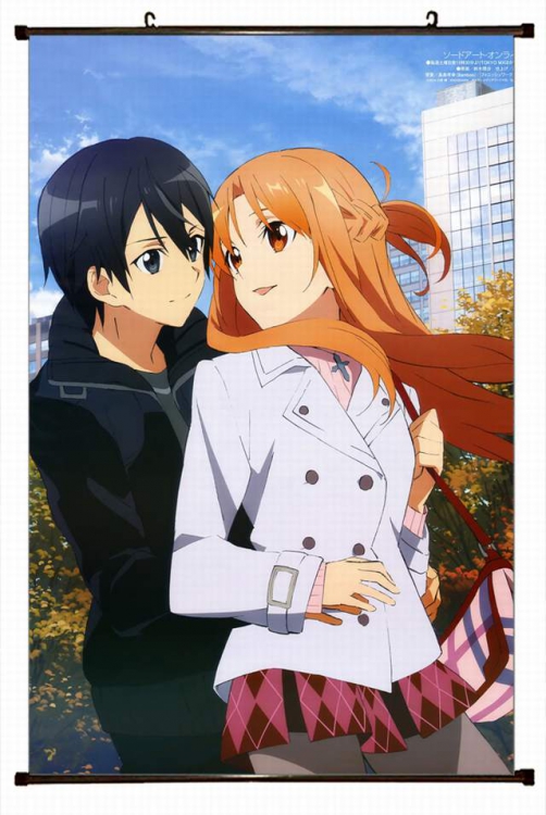 Sword Art Online Plastic pole cloth painting Wall Scroll 60X90CM preorder 3 days d5-8 NO FILLING