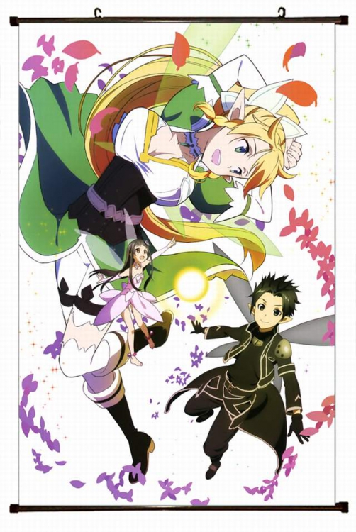 Sword Art Online Plastic pole cloth painting Wall Scroll 60X90CM preorder 3 days d5-82B NO FILLING