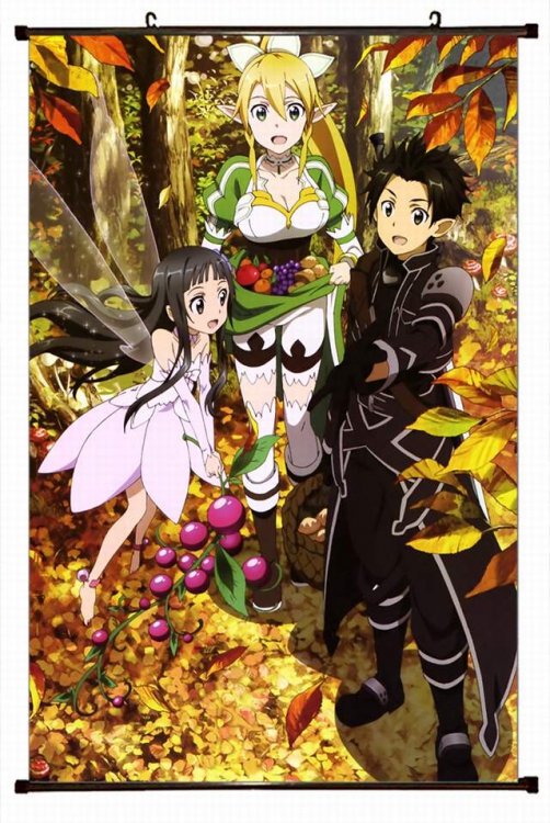 Sword Art Online Plastic pole cloth painting Wall Scroll 60X90CM preorder 3 days d5-92A NO FILLING