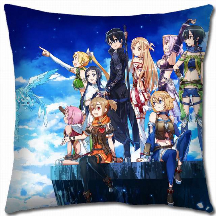 Sword Art Online Double-sided full color pillow cushion 45X45CM-d5-15 NO FILLING