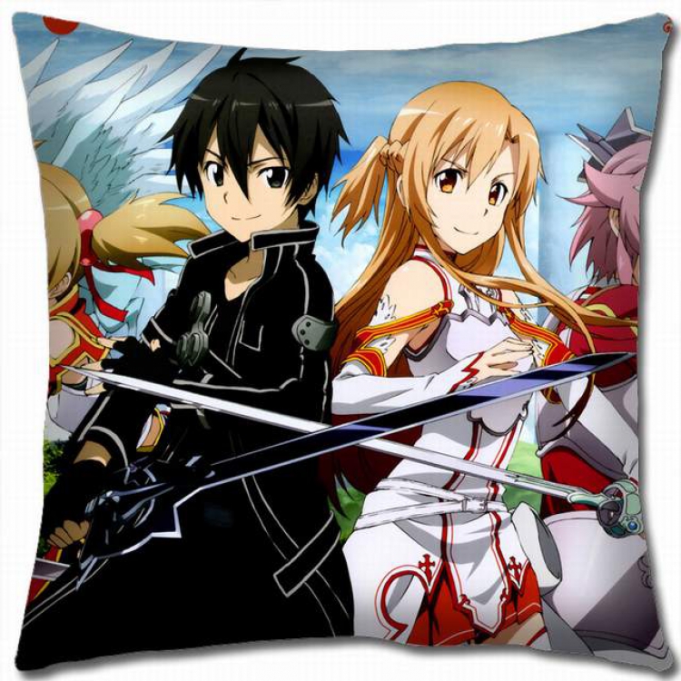 Sword Art Online Double-sided full color pillow cushion 45X45CM-d5-11 NO FILLING