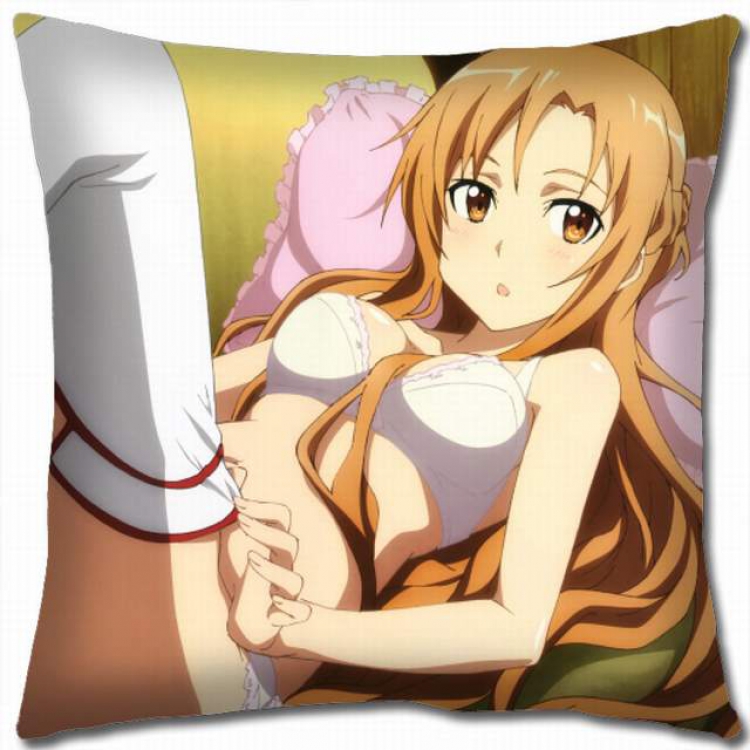 Sword Art Online Double-sided full color pillow cushion 45X45CM-d5-19 NO FILLING