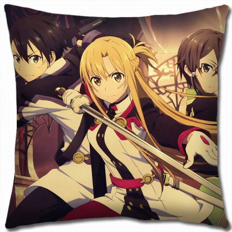Sword Art Online Double-sided full color pillow cushion 45X45CM-d5-200 NO FILLING