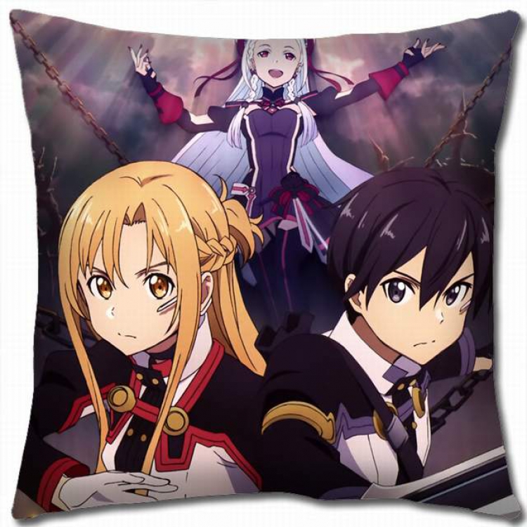 Sword Art Online Double-sided full color pillow cushion 45X45CM-d5-202B NO FILLING