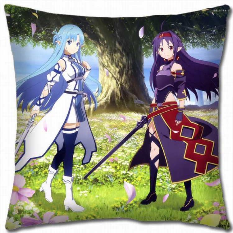 Sword Art Online Double-sided full color pillow cushion 45X45CM-d5-210 NO FILLING