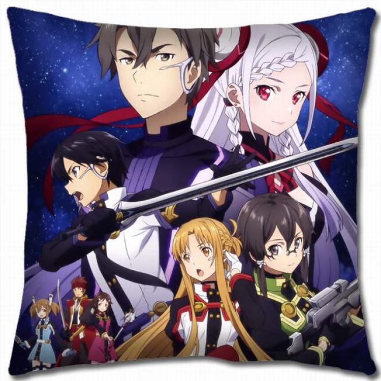 Sword Art Online Double-sided full color pillow cushion 45X45CM-d5-211B NO FILLING