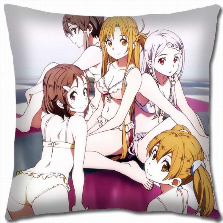 Sword Art Online Double-sided full color pillow cushion 45X45CM-d5-211A NO FILLING