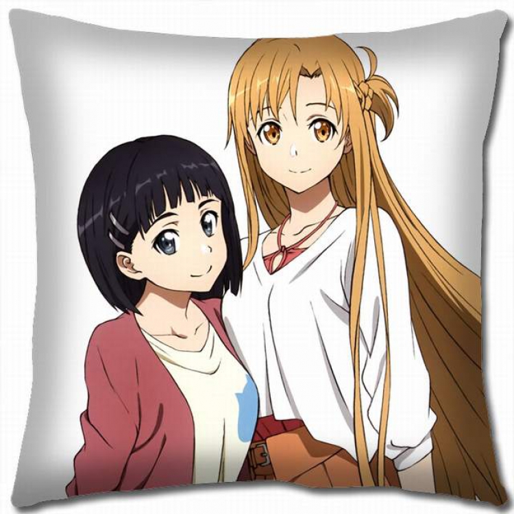 Sword Art Online Double-sided full color pillow cushion 45X45CM-d5-214A NO FILLING