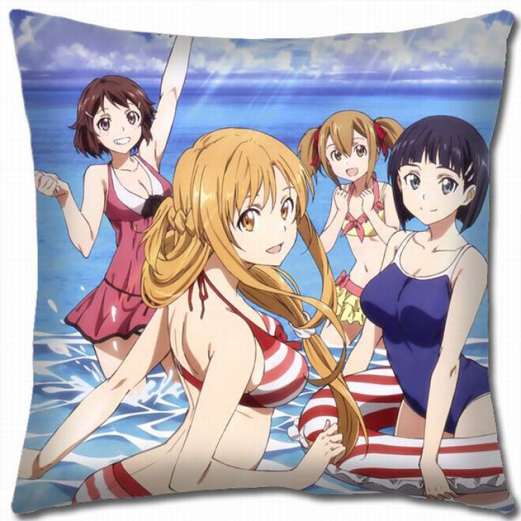 Sword Art Online Double-sided full color pillow cushion 45X45CM-d5-212B NO FILLING