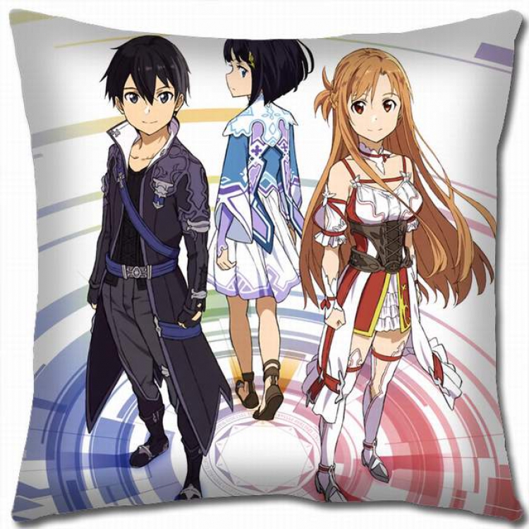 Sword Art Online Double-sided full color pillow cushion 45X45CM-d5-229 NO FILLING