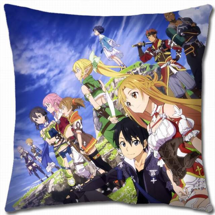 Sword Art Online Double-sided full color pillow cushion 45X45CM-d5-230 NO FILLING