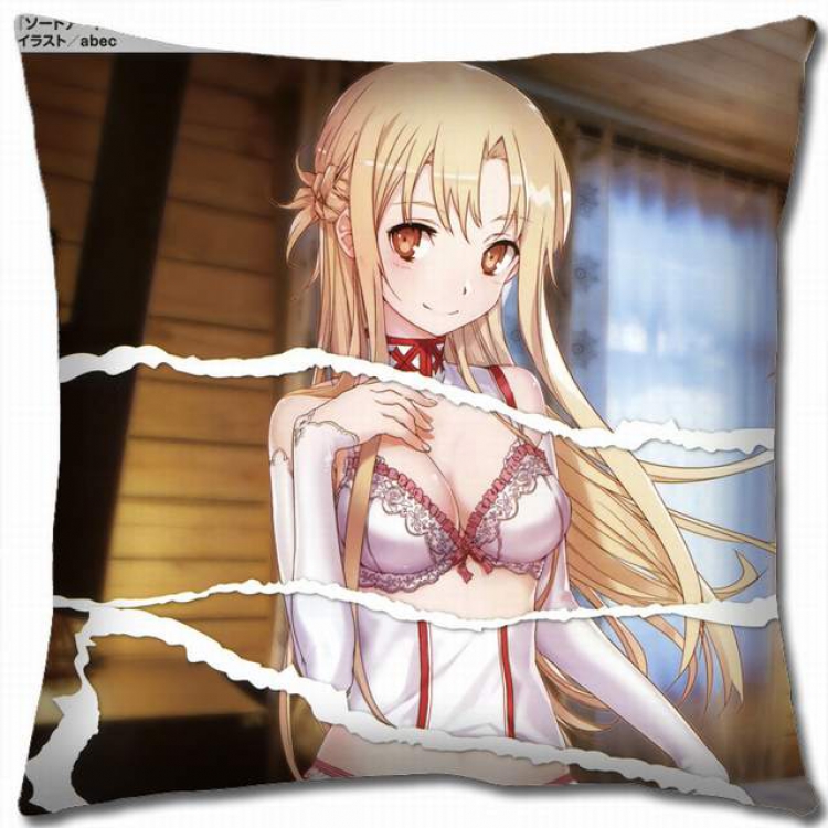 Sword Art Online Double-sided full color pillow cushion 45X45CM-d5-232 NO FILLING