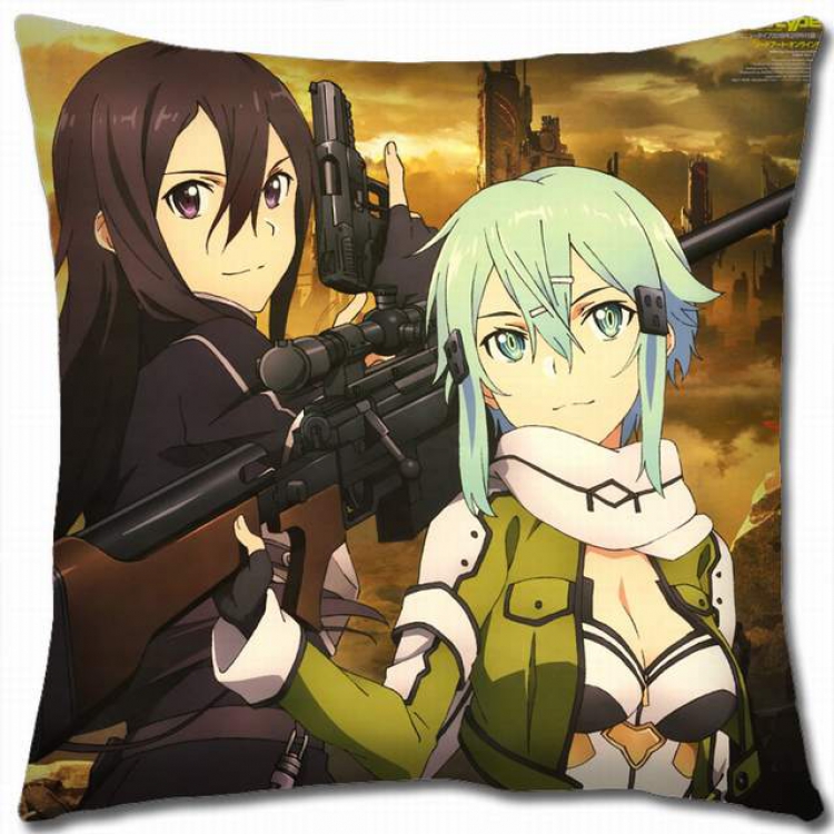 Sword Art Online Double-sided full color pillow cushion 45X45CM-d5-233 NO FILLING