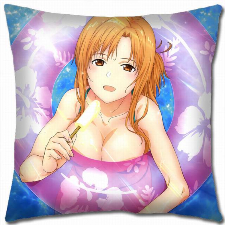 Sword Art Online Double-sided full color pillow cushion 45X45CM-d5-237 NO FILLING