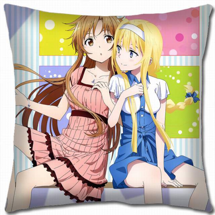 Sword Art Online Double-sided full color pillow cushion 45X45CM-d5-241 NO FILLING
