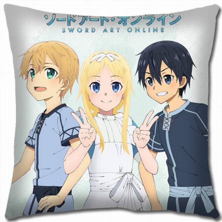 Sword Art Online Double-sided full color pillow cushion 45X45CM-d5-244 NO FILLING
