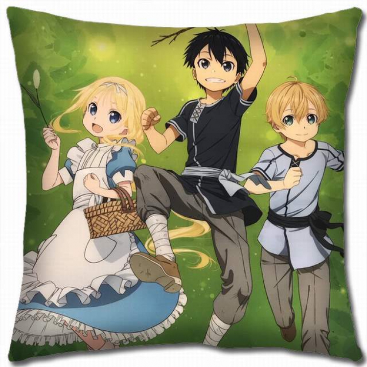Sword Art Online Double-sided full color pillow cushion 45X45CM-d5-242 NO FILLING