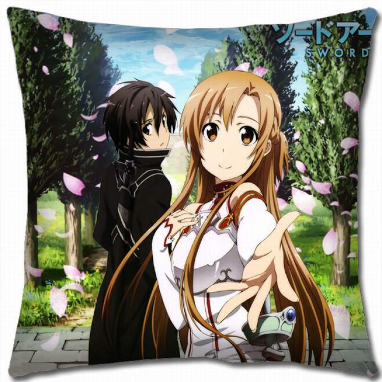 Sword Art Online Double-sided full color pillow cushion 45X45CM-d5-24 NO FILLING