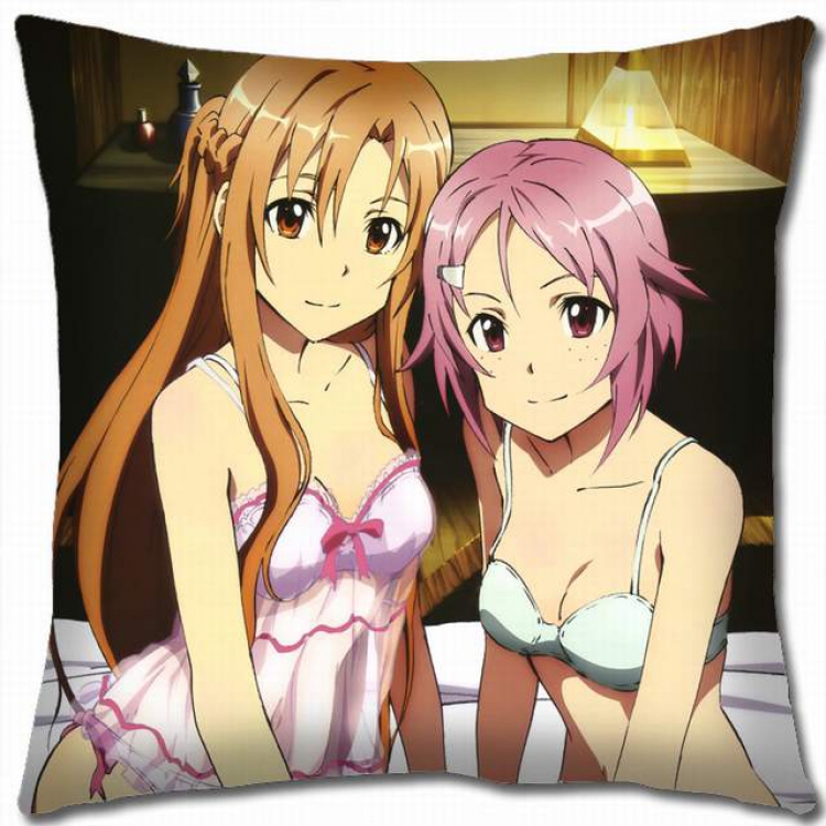 Sword Art Online Double-sided full color pillow cushion 45X45CM-d5-30 NO FILLING