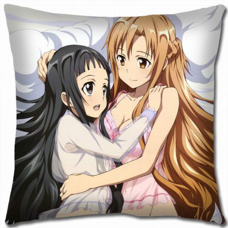 Sword Art Online Double-sided full color pillow cushion 45X45CM-d5-32 NO FILLING