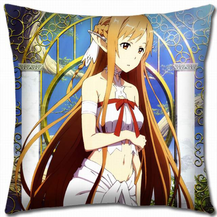 Sword Art Online Double-sided full color pillow cushion 45X45CM-d5-38 NO FILLING