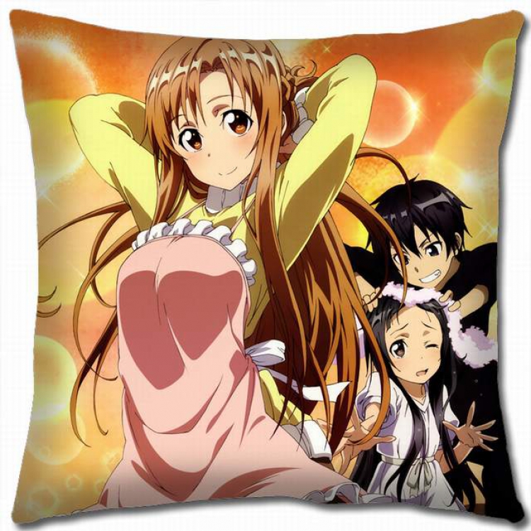 Sword Art Online Double-sided full color pillow cushion 45X45CM-d5-39 NO FILLING