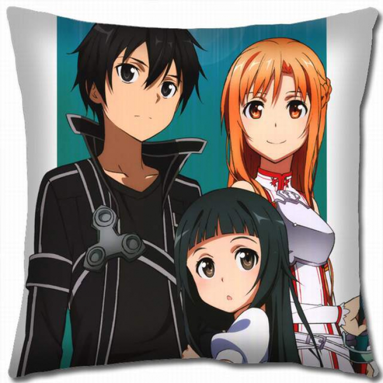 Sword Art Online Double-sided full color pillow cushion 45X45CM-d5-37 NO FILLING