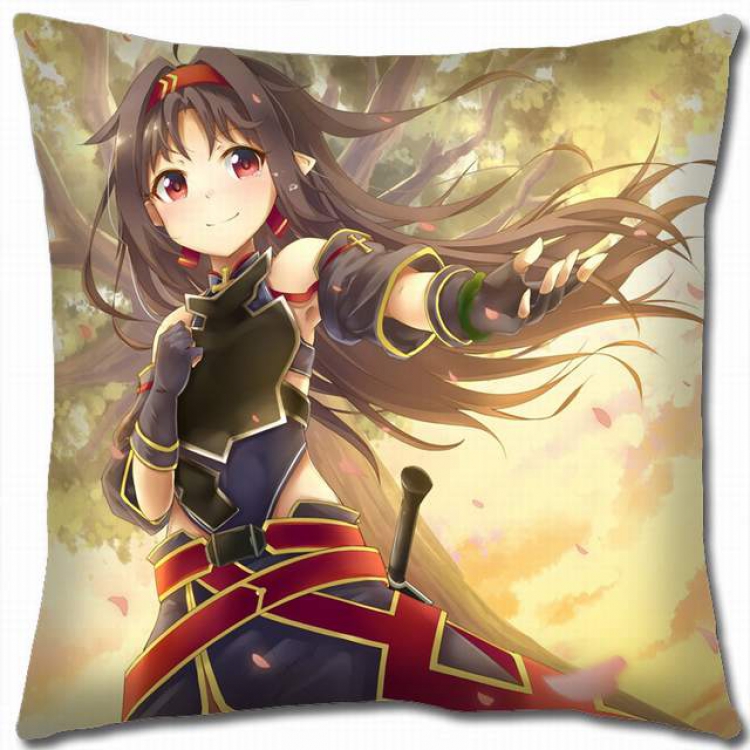 Sword Art Online Double-sided full color pillow cushion 45X45CM-d5-4 NO FILLING