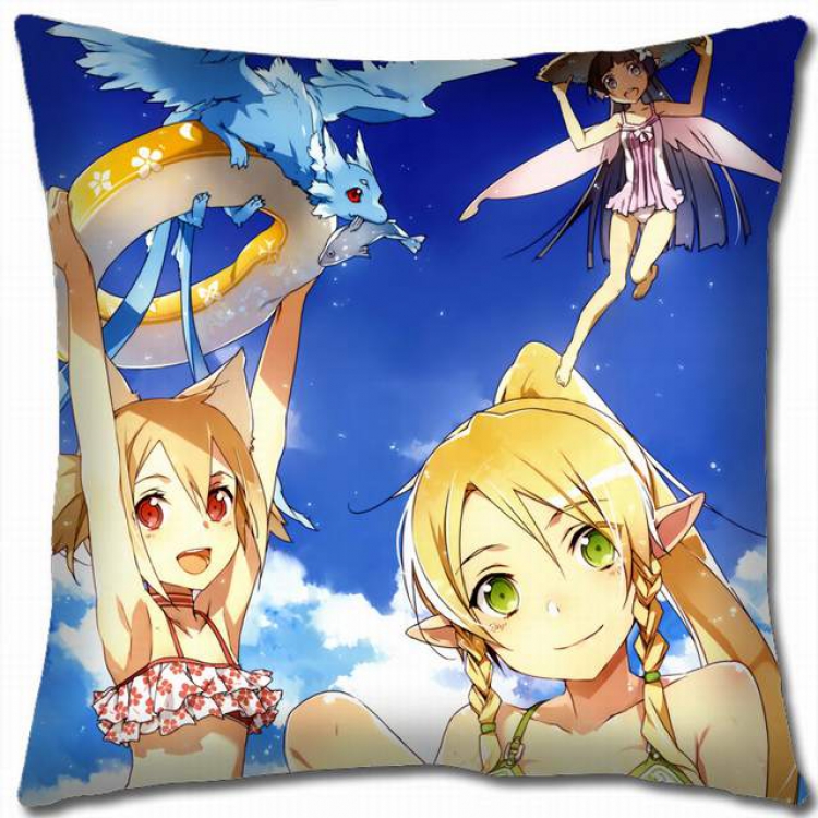 Sword Art Online Double-sided full color pillow cushion 45X45CM-d5-42 NO FILLING